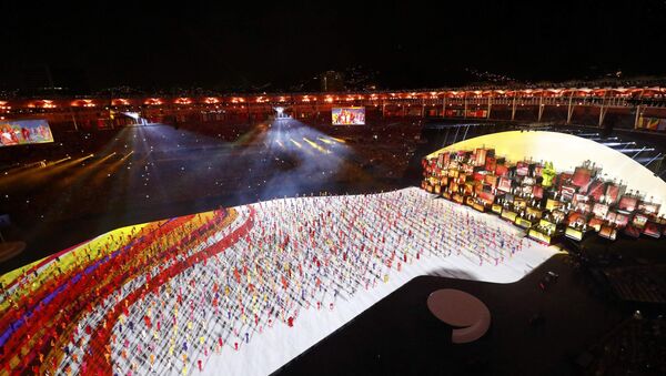 Церемония открытия XXXI летних Олимпийских игр на стадионе Маракана - Sputnik Беларусь
