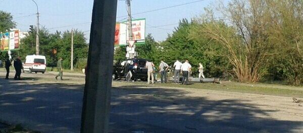 Взорванный автомобиль главы ЛНР - Sputnik Беларусь