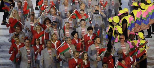 Белорусская сборная на открытии Олимпиады в Рио - Sputnik Беларусь