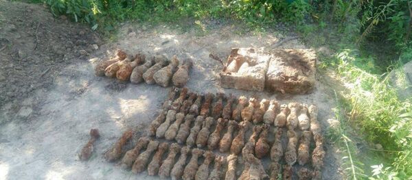 Снаряды, найденные в Мозыре - Sputnik Беларусь