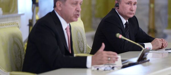 Встреча президентов России и Турции В. Путина и Р. Эрдогана в Санкт-Петербурге - Sputnik Беларусь