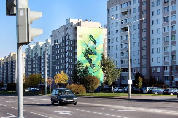 Граффитист из Пинска: первой расписал стену, где меня когда-то словили - 11.08.2016, Sputnik Беларусь