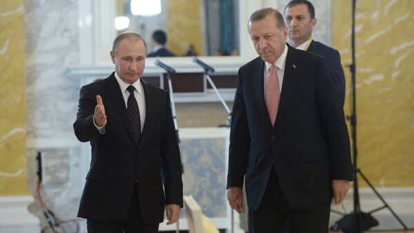 Встреча президентов России и Турции В. Путина и Р. Эрдогана в Санкт-Петербурге - Sputnik Беларусь