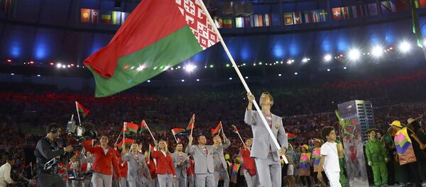 Белорусы на открытии Олимпийских игр-2016 в Рио - Sputnik Беларусь