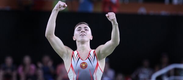 Олимпийский чемпион в прыжках на батуте Владислав Гончаров Олимпийский чемпион в прыжках на батуте Владислав Гончаров - Sputnik Беларусь