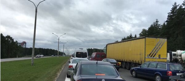 Пробка на въезд в Минск - Sputnik Беларусь