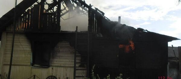 Пожар в Поставском районе Пожар в Поставском районе - Sputnik Беларусь