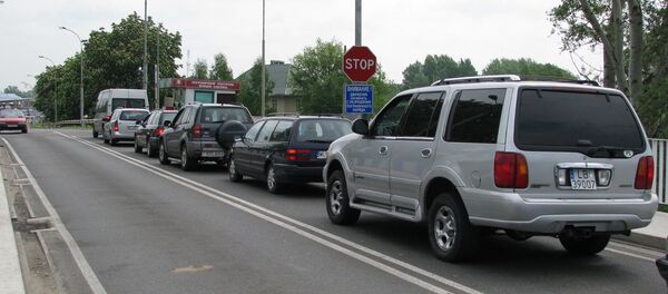 Очередь на границе - Sputnik Беларусь