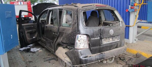 Машина, в которой взорвался баллон - Sputnik Беларусь