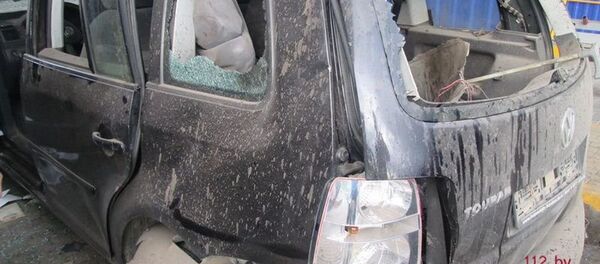 Автомобиль, к котором взорвался газовый баллон - Sputnik Беларусь