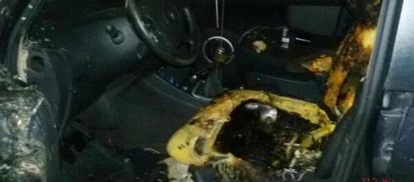 В Минске подожгли автомобиль такси - Sputnik Беларусь