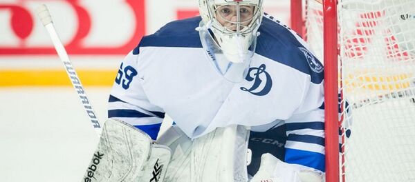 Голкипер ХК Динамо-Минск Михаил Карнаухов - Sputnik Беларусь