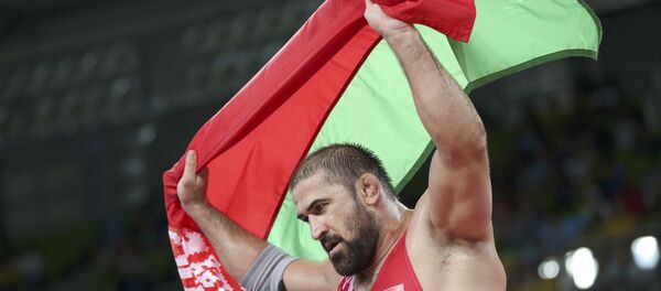 Белорусский борец Ибрагим Саидов Белорусский борец Ибрагим Саидов - Sputnik Беларусь