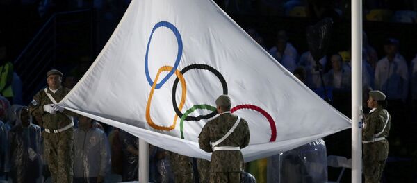 Олимпийский флаг в Рио - Sputnik Беларусь