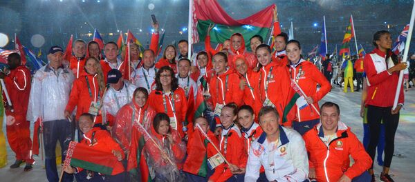 Белорусская сборная на церемонии завершения ОИ-2016 - Sputnik Беларусь