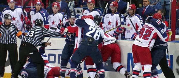 Хоккей. КХЛ. Матч Металлург (Магнитогорск) - ЦСКА - Sputnik Беларусь