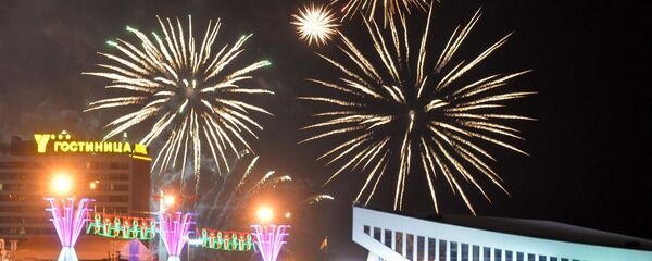 Салют на День города в Минске Салют на День города в Минске - Sputnik Беларусь