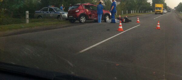 Фото с места ДТП в Гомеле - Sputnik Беларусь