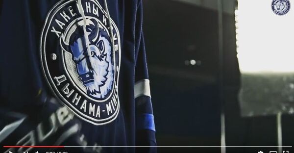 Кадр из бэкстейджа промо ролика хоккейного Динамо-Минск - Sputnik Беларусь