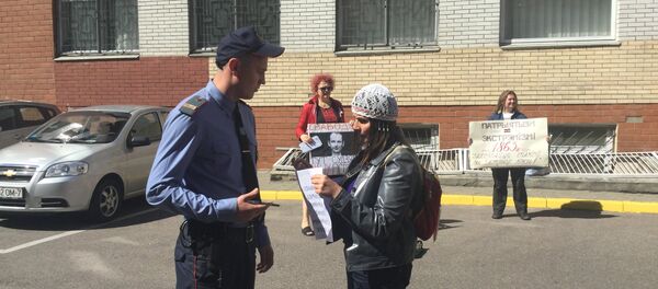 Пикет возле суда Центрального района, где будет рассмотрено дело Пальчиса - Sputnik Беларусь