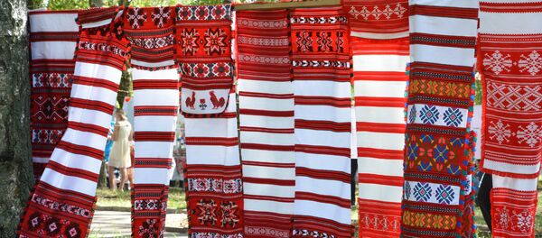 Няглюбскі ручнік - буквар з тысячагадовай гісторыяй Няглюбскі ручнік - буквар з тысячагадовай гісторыяй - Sputnik Беларусь