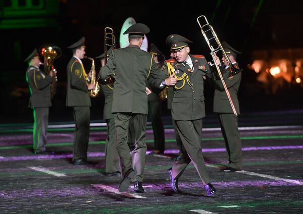 Открытие Международного военно-музыкального фестиваля Спасская башня - 2016 - Sputnik Беларусь