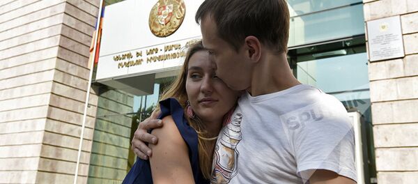 Российский гражданин Сергей Миронов, отпущенный в зале суда - Sputnik Беларусь