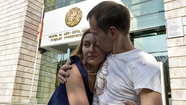 Российский гражданин Сергей Миронов, отпущенный в зале суда - Sputnik Беларусь