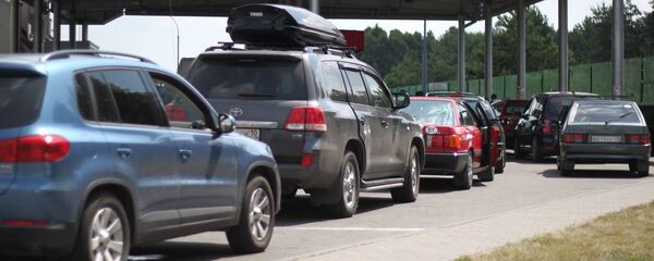 Очередь на границе - Sputnik Беларусь