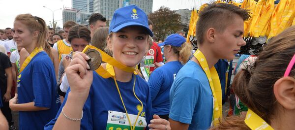 Участница Минского полумарафона - Sputnik Беларусь