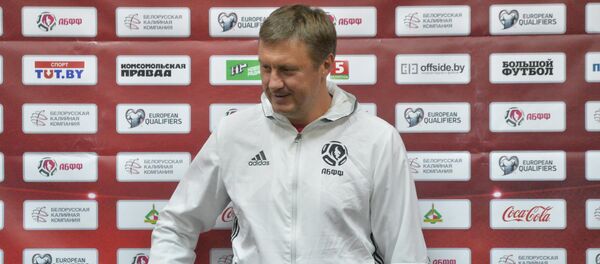 Главный тренер сборонй Беларуси Александр Хацкевич - Sputnik Беларусь