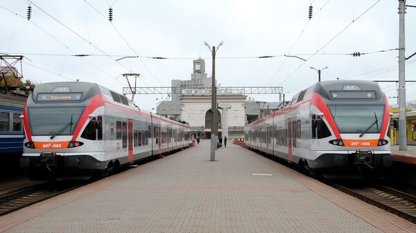 Электропоезда городских линий, архивное фото - Sputnik Беларусь