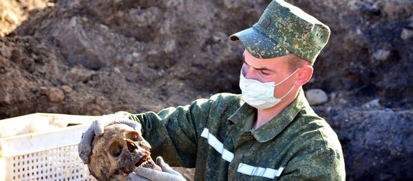 Военный поисковик, архивное фото - Sputnik Беларусь