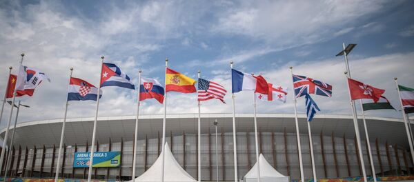 Флаги в Олимпийском парке в Рио - Sputnik Беларусь