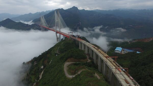 Навесной мост в Китае - Sputnik Беларусь