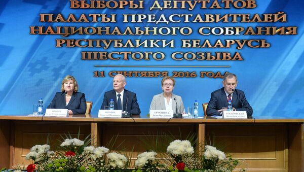 Пресс-конференция в Инфоцентре ЦИК - Sputnik Беларусь