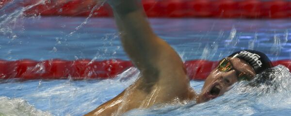 Игорь Бокий на дистанции 400 м кролем в Рио-2016 - Sputnik Беларусь