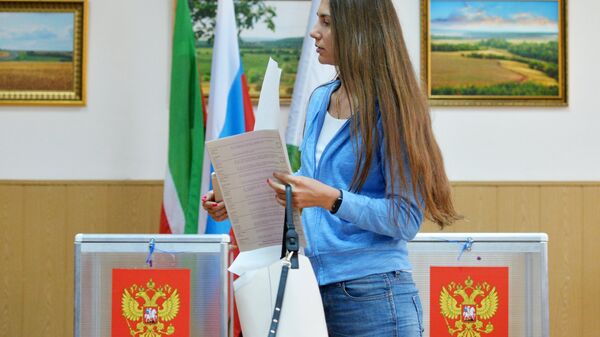 Предварительное голосование за кандидатов от партии Единая Россия, выдвигаемых на выборы в Госдуму - Sputnik Беларусь