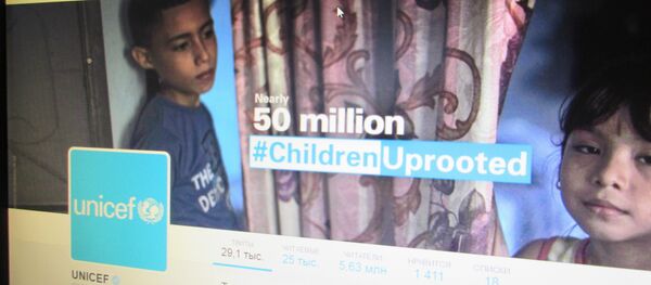 Аккаунт UNICEF в Twitter - Sputnik Беларусь