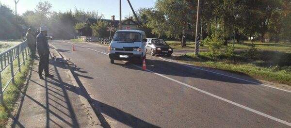 Место аварии в Гродненском районе - Sputnik Беларусь