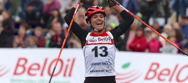 Катрин Ланг победила в масс-старте на Гонке легенд - Sputnik Беларусь