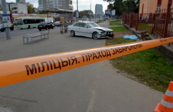 Водитель BMW-3 Series не справился с управлением - Sputnik Беларусь