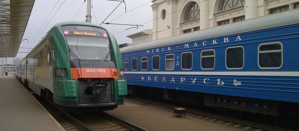 Поезда на ж/д станции. Архивное фото - Sputnik Беларусь