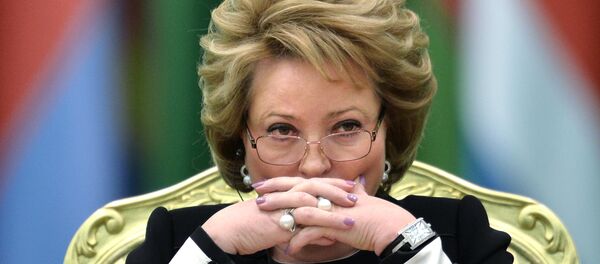 Спикер Совета Федерации РФ Валентина Матвиенко Спикер Совета Федерации РФ Валентина Матвиенко - Sputnik Беларусь