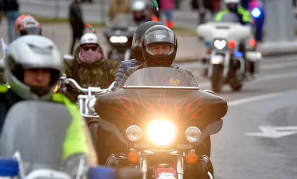 Аляксандр Лукашэнка сустрэўся з афіцыйнымі асобамі галаўнога офіса Harley-Davidson і кіраўнікамі буйных аддзяленняў H.O.G. (Harley Owners Group) з Еўропы і краін СНД. - Sputnik Беларусь