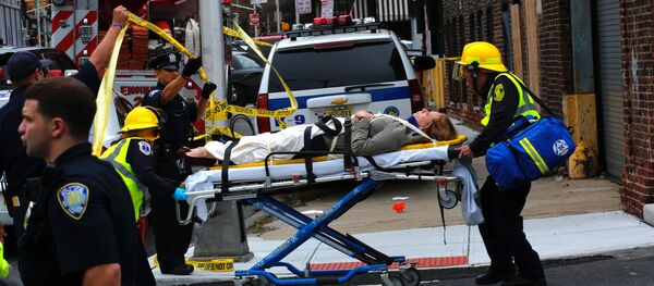 Пострадавшая в железнодорожной аварии в Нью-Джерси - Sputnik Беларусь