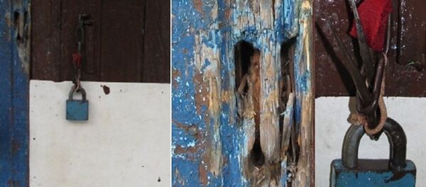 Взломанные замки в дачных домах, где произошли ограбления - Sputnik Беларусь