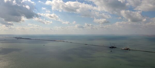 Строительство транспортного перехода через Керченский пролив в Крыму - Sputnik Беларусь