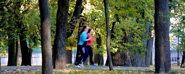 Пробежка в осеннем парке - Sputnik Беларусь