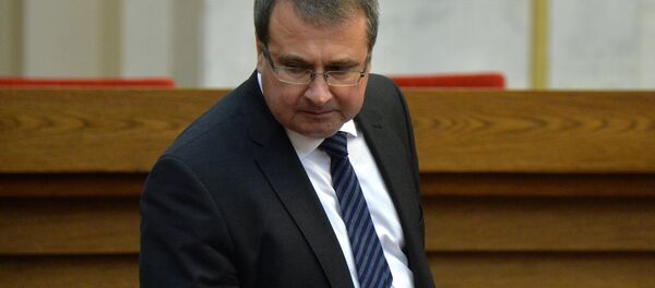 Министр финансов Беларуси Владимир Амарин на открытии сессии парламента - Sputnik Беларусь